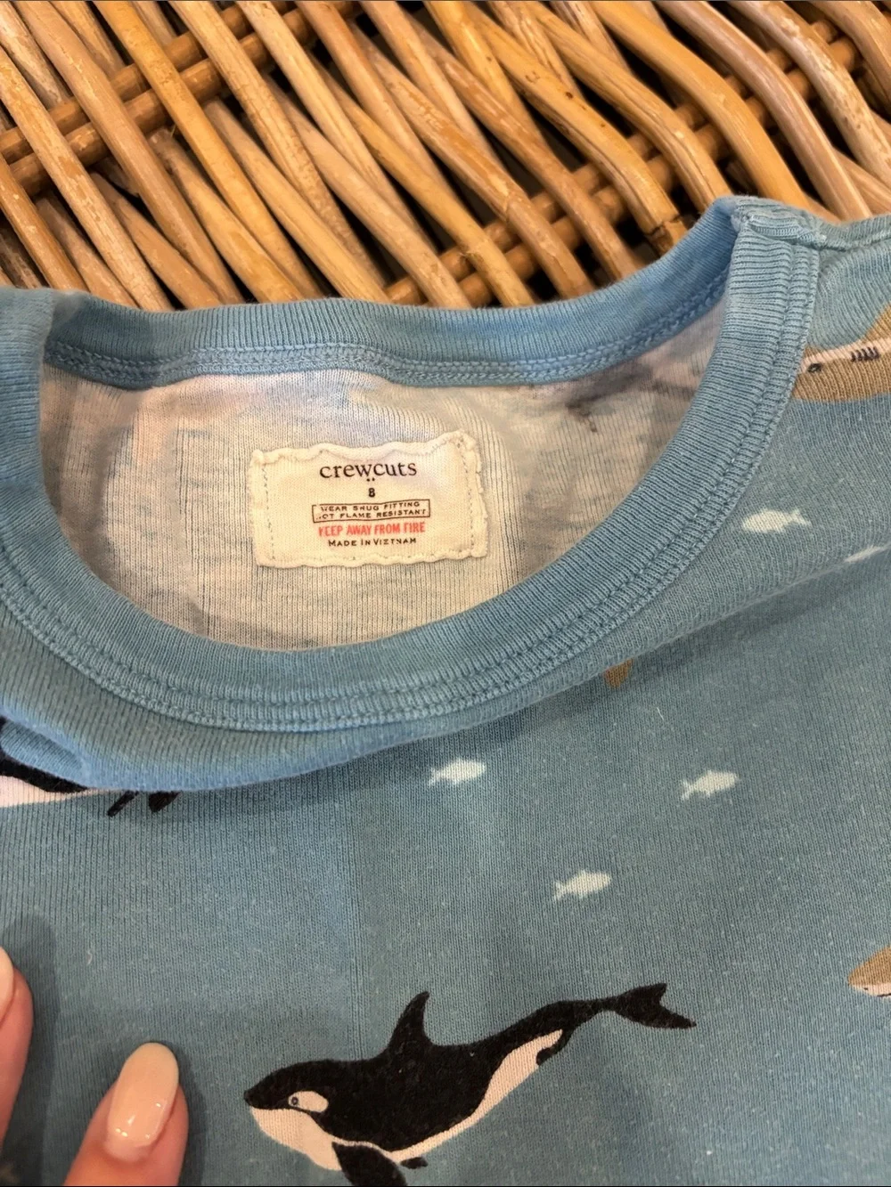 Crewcuts Blue Orca & Shark Short-Sleeve Pajama Set